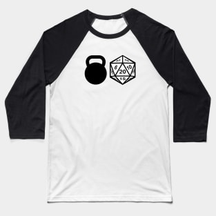 Kettlebells and D&D Spells! Baseball T-Shirt